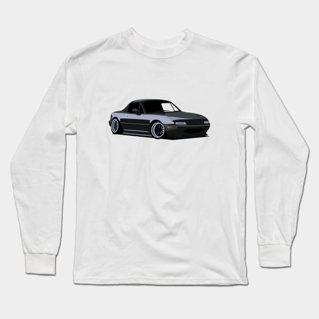 Mazda Miata Long Sleeve T-Shirt by TheArchitectsGarage